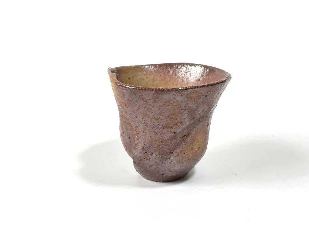 希少作☆末田恵師：安倍安人備前緋襷徳利☆共箱・